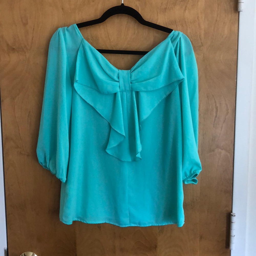 Turquoise blouse - Picture 2 of 2